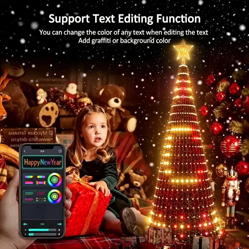 Lighting Tree Decor - Luz de Ponta de Árvore de