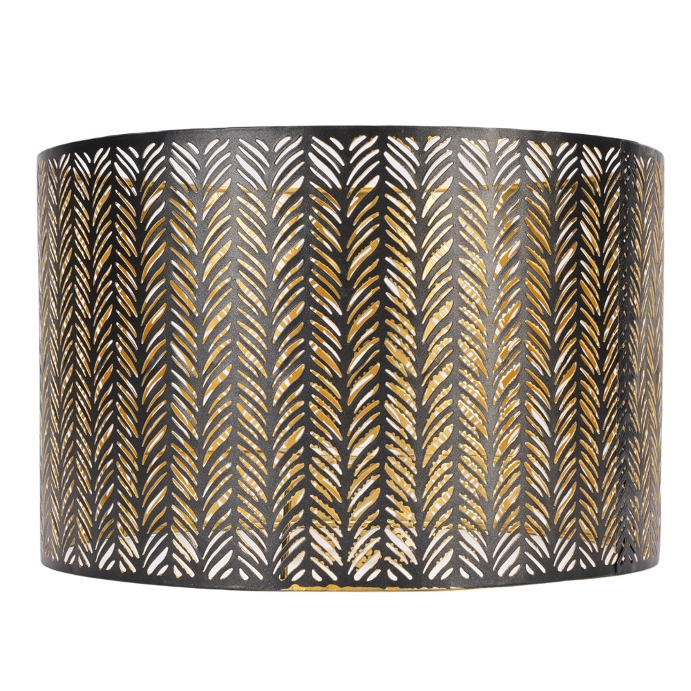 Geometric Lamp Shade - Abajur de ferro simples com padrão