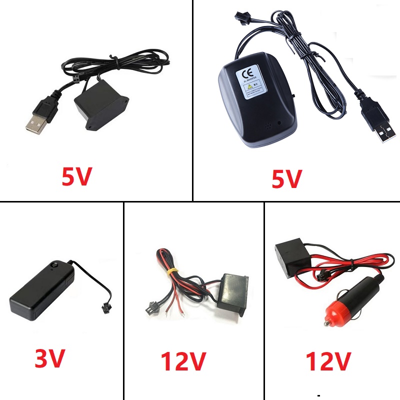 Lighting Bolt Decor - Dc 12v el linha usb isqueiro