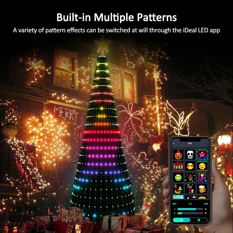 Lighting Tree Decor - Luzes de Natal em Forma de