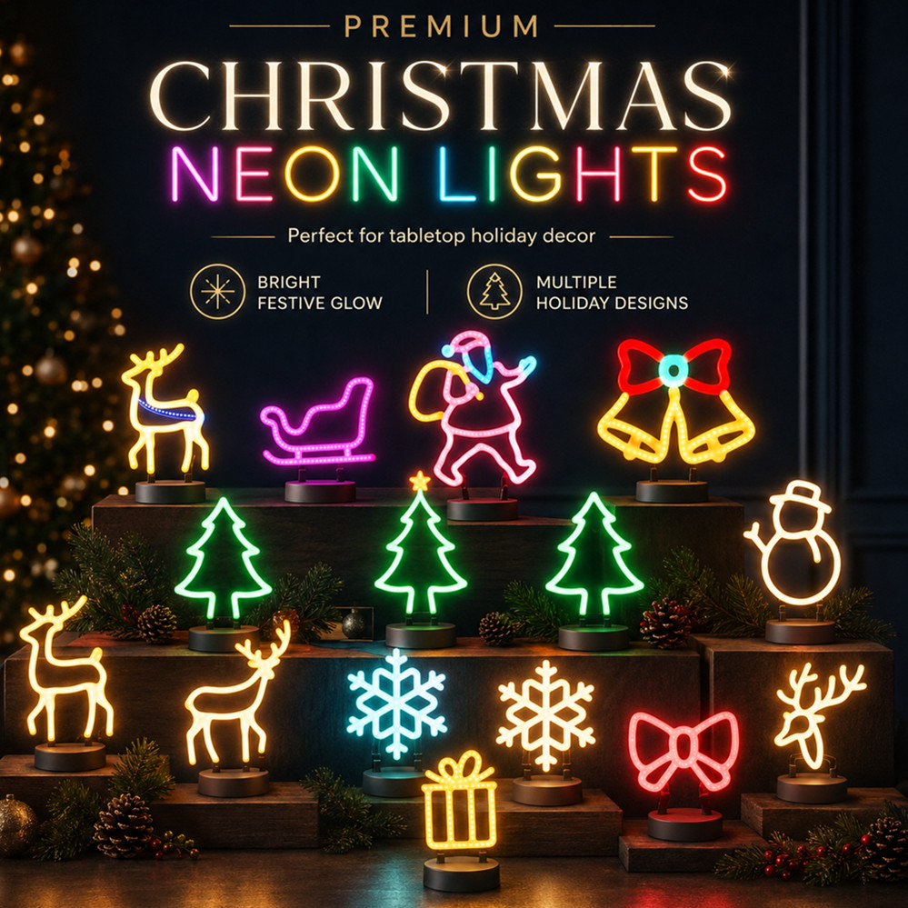 Lighting Tree Decor - Decoração de Natal: Luminária LED Neon