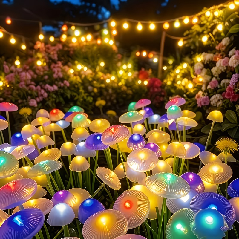 Outdoor Lighting Wedding Decor - 4 Conjuntos de Luzes Solares de
