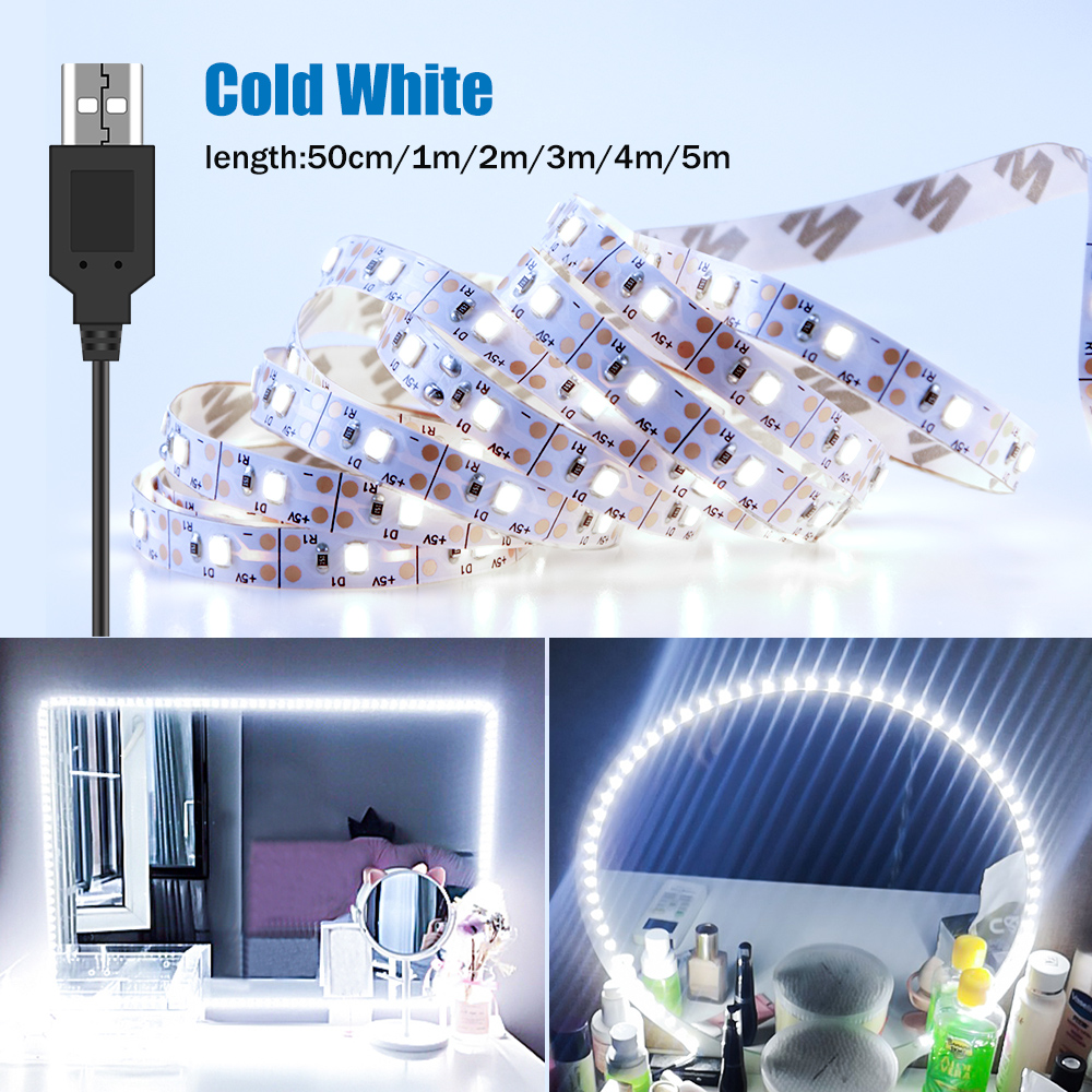 Lighting Bolt Decor - Dc5v led espelho de maquiagem tira