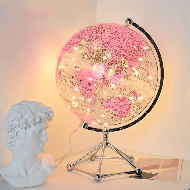 Lighting World Decor - Globo Terrestre com Luz LED, Lâmpada