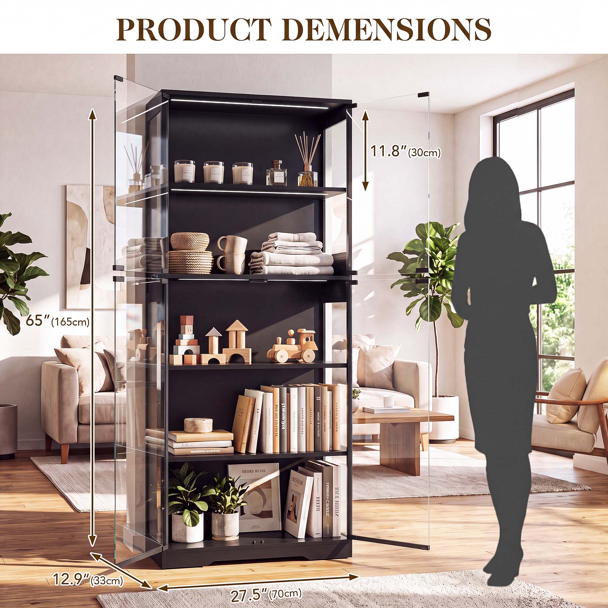 Armário Expositor TCGBKAF de 5 - Led Lighting Decor avaliação e preço