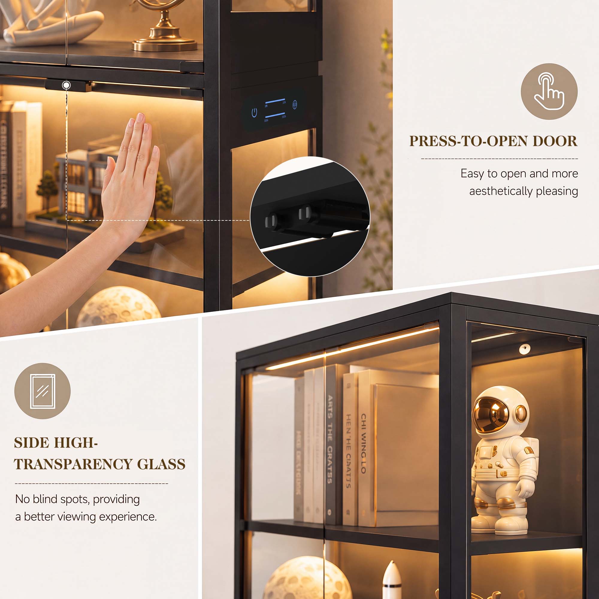 Armário Expositor TCGBKAF de 5 - Led Lighting Decor avaliação e preço