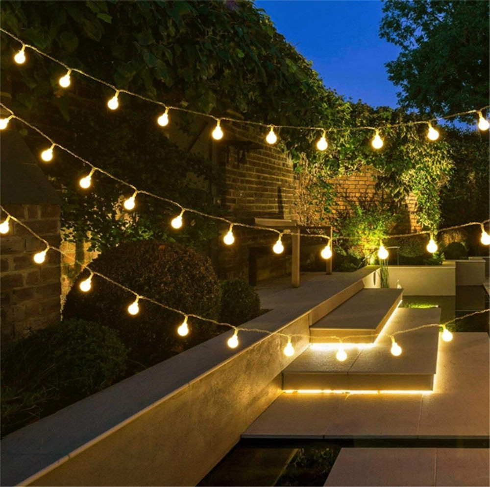 Luzes de Cordão Solares/USB/Ba - Outdoor Lighting Wedding Decor avaliação e preço