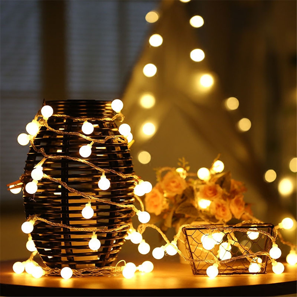 Luzes de Cordão Solares/USB/Ba - Outdoor Lighting Wedding Decor avaliação e preço