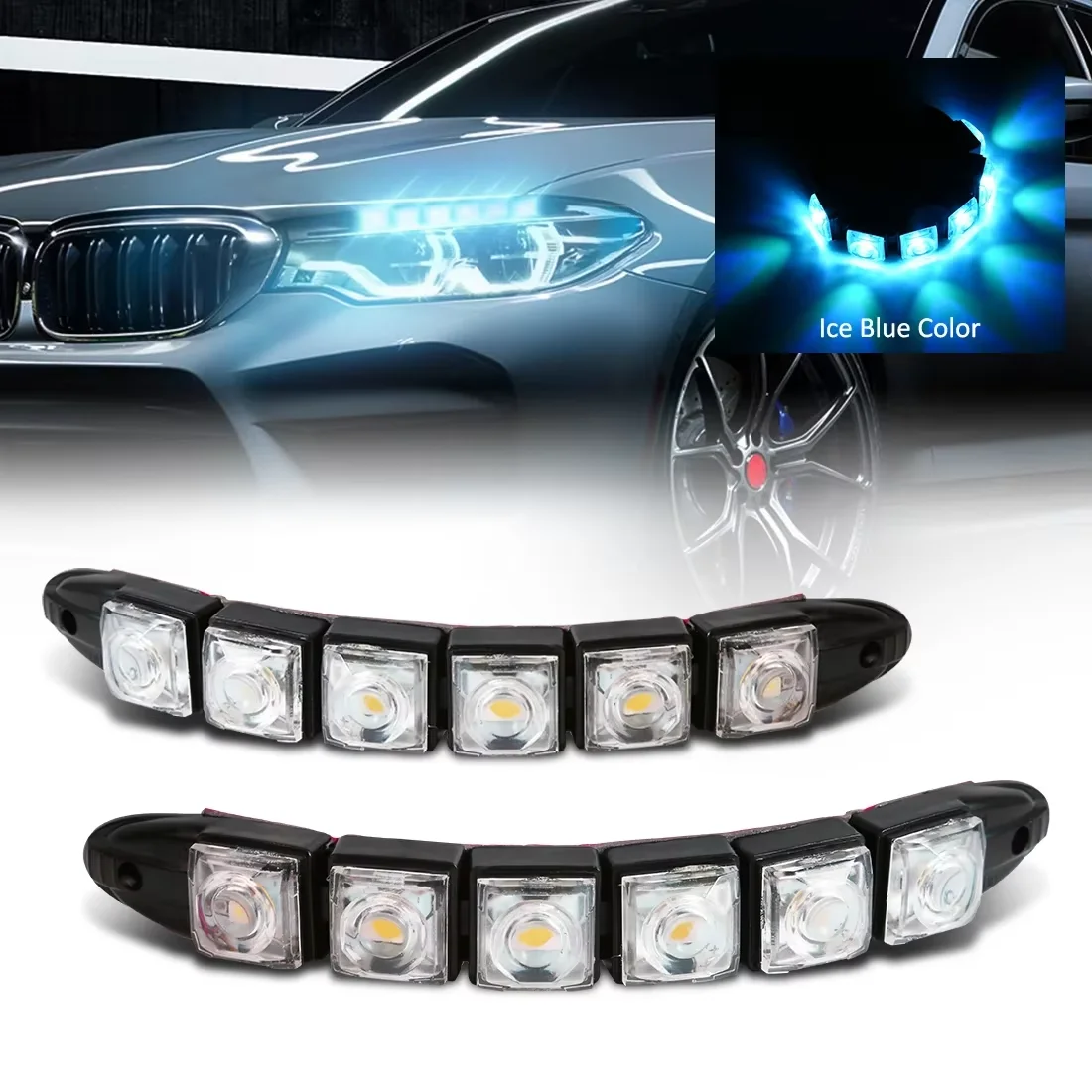 2 pçs led à prova dwaterproof  - Lighting Bolt Decor avaliação e preço