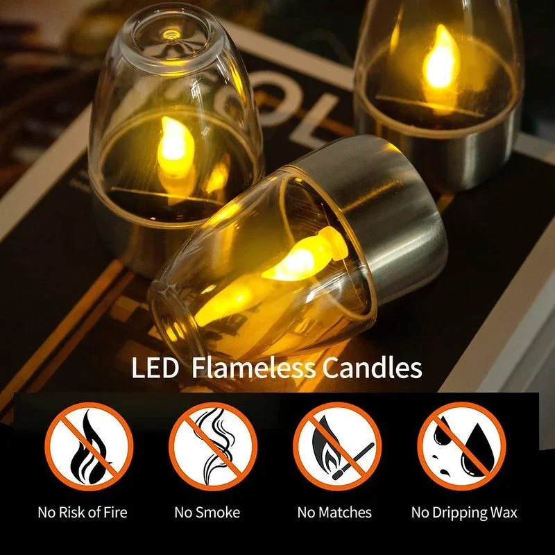 Velas sem chama movidas a ener - Outdoor Lighting Wedding Decor avaliação e preço