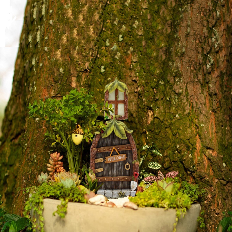 Mini Casa de Fadas e Gnomos co - Lighting Tree Decor avaliação e preço