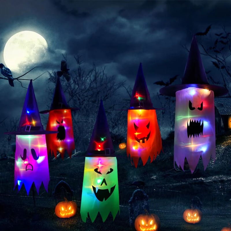 Chapéu de bruxa de Halloween c - Led Lighting Decor avaliação e preço