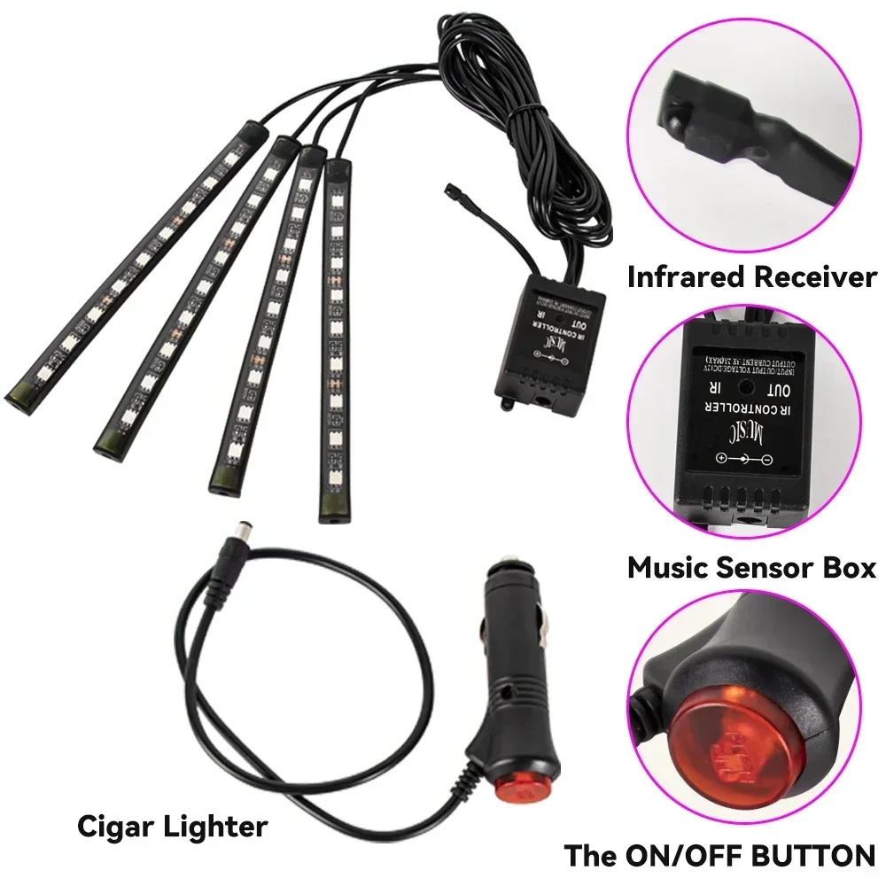 Neon led rgb carro underglow l - Lighting Bolt Decor avaliação e preço