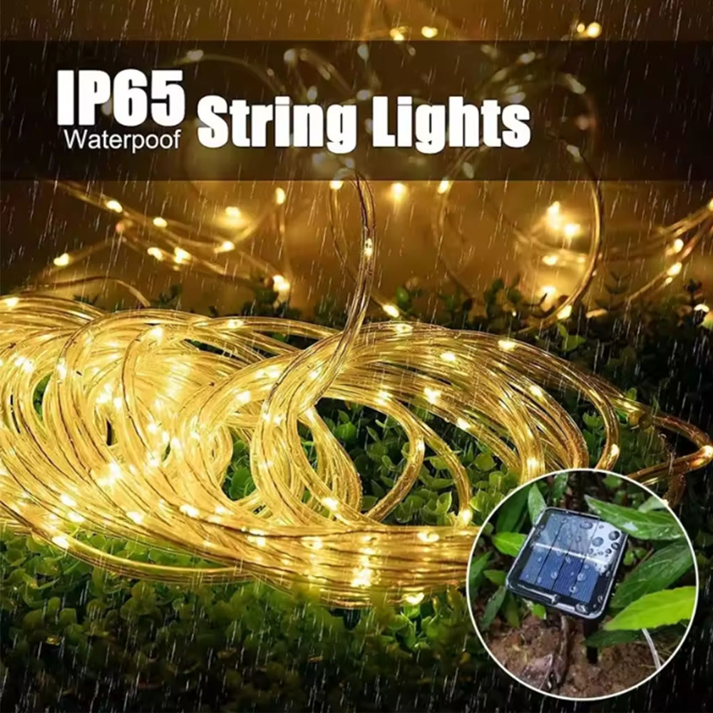 Luzes de corda LED solares par - Outdoor Lighting Wedding Decor avaliação e preço