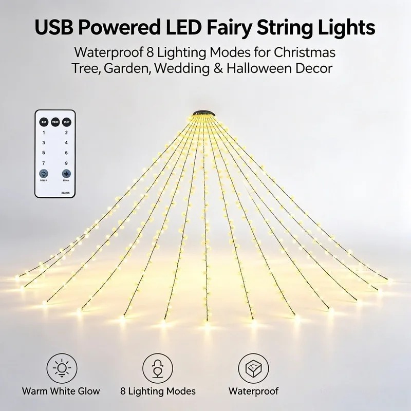 Luzes de Cordão LED USB à Prov - Lighting Tree Decor avaliação e preço