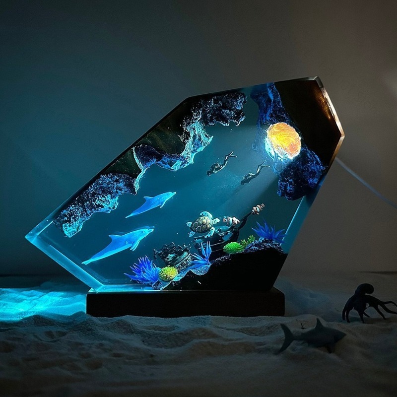 Luminária Noturna de Resina co - Lighting World Decor avaliação e preço