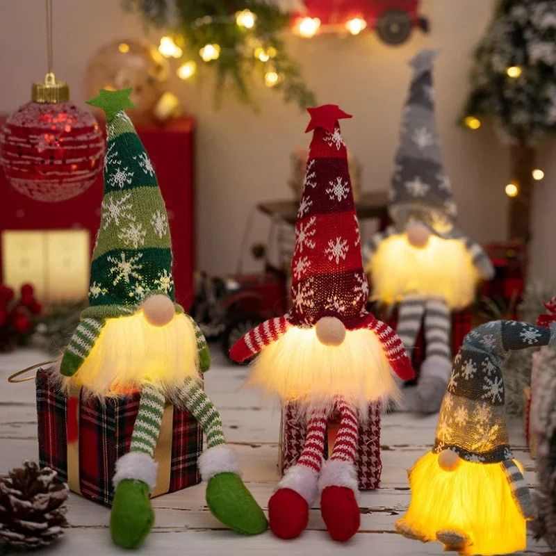 Natal boneca sem rosto gnome o - Lighting Tree Decor avaliação e preço