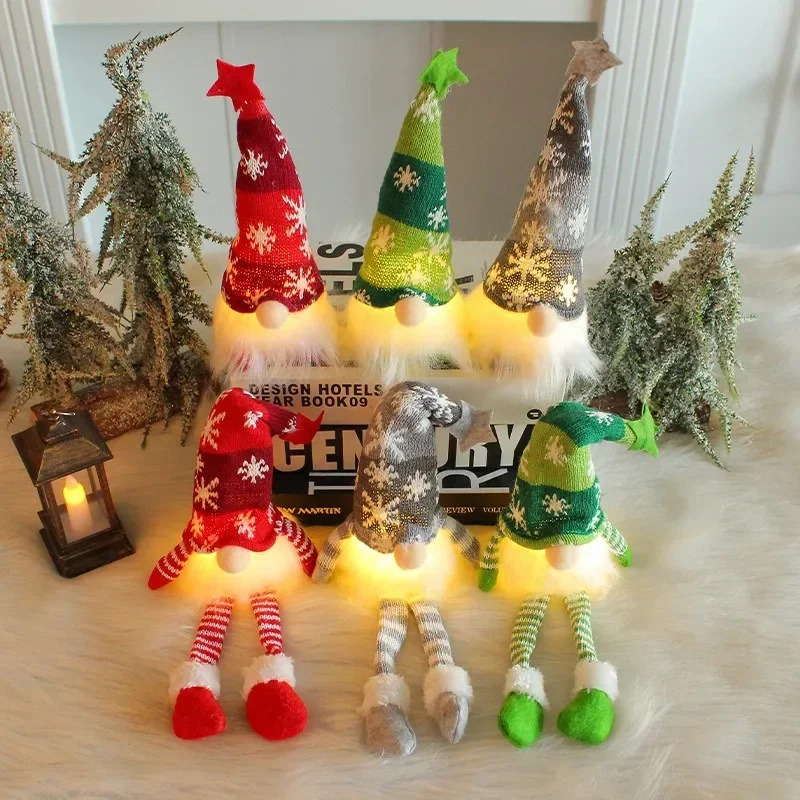 Natal boneca sem rosto gnome o - Lighting Tree Decor avaliação e preço