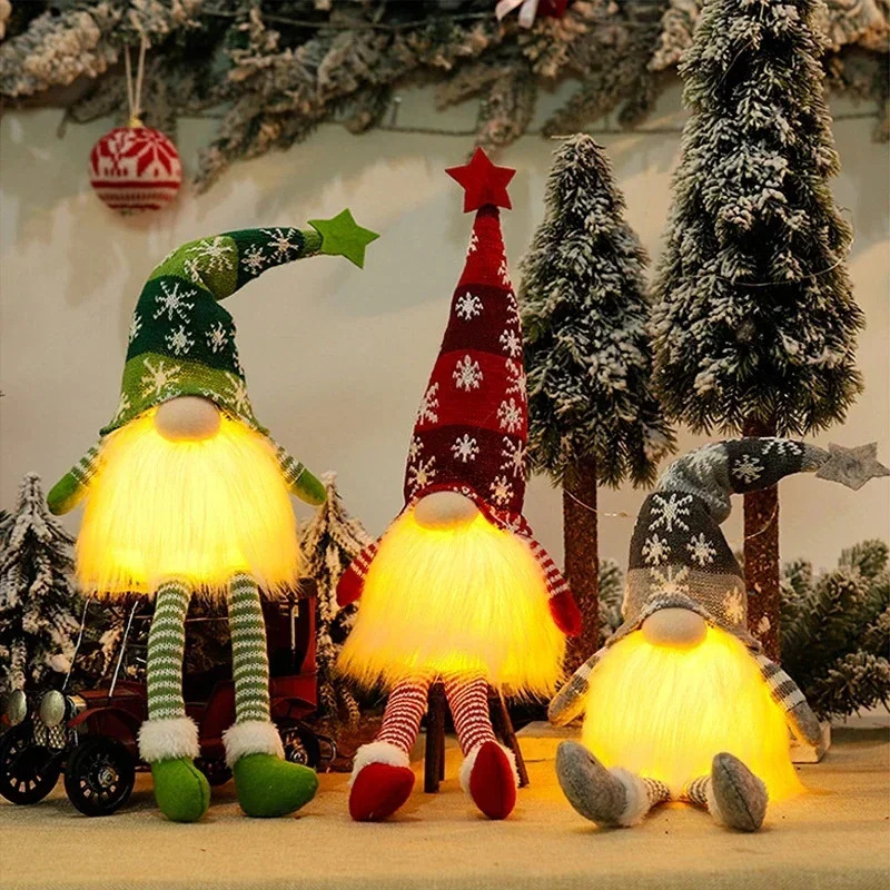 Natal boneca sem rosto gnome o - Lighting Tree Decor avaliação e preço