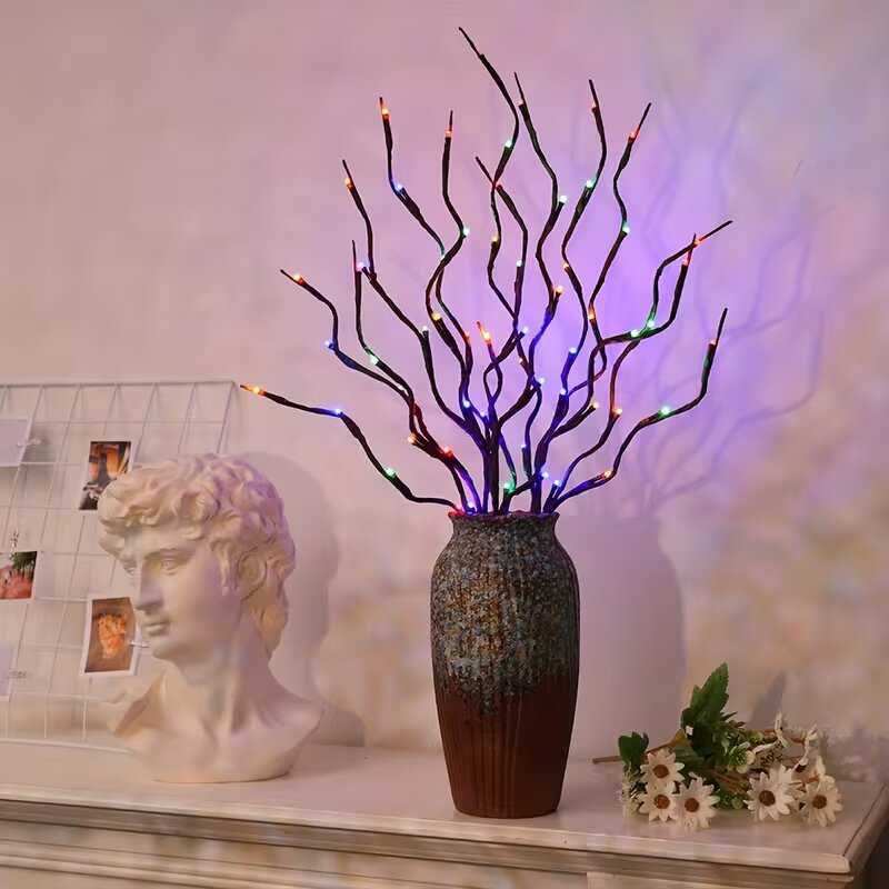 Luzes de ramo de cerejeira com - Lighting Tree Decor avaliação e preço