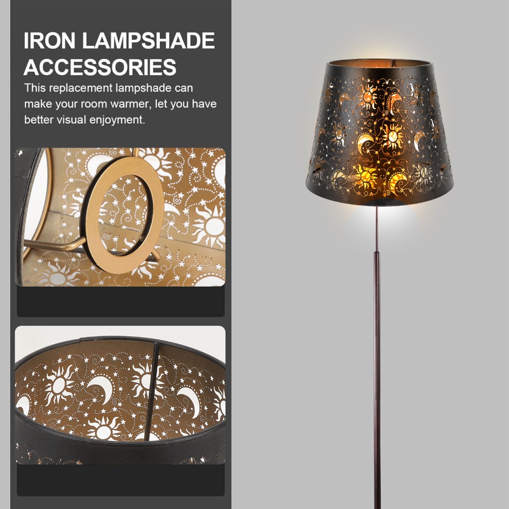 Abajur de Ferro Simples com Pa - Geometric Lamp Shade avaliação e preço